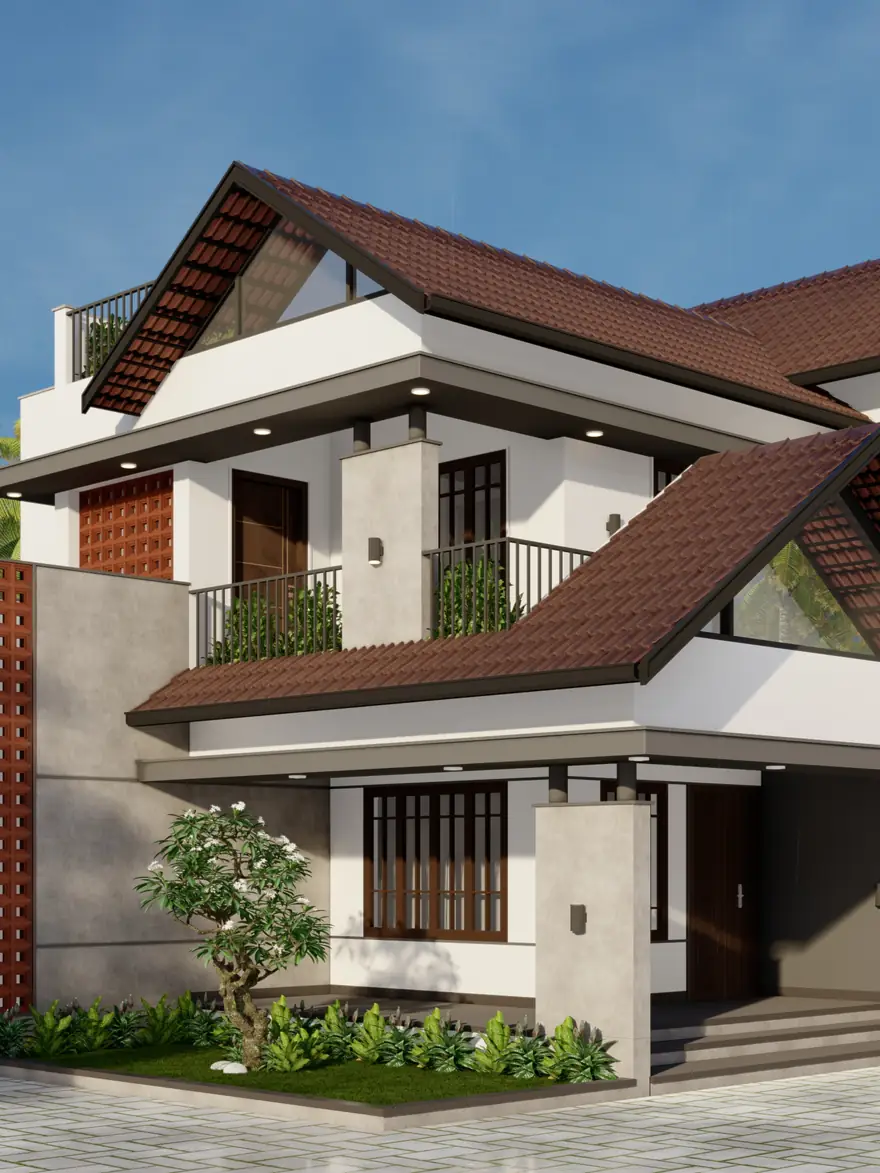 Harish Residence — side elevation